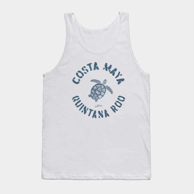 Costa Maya, Mexico, Sea Turtle Tank Top by jcombs